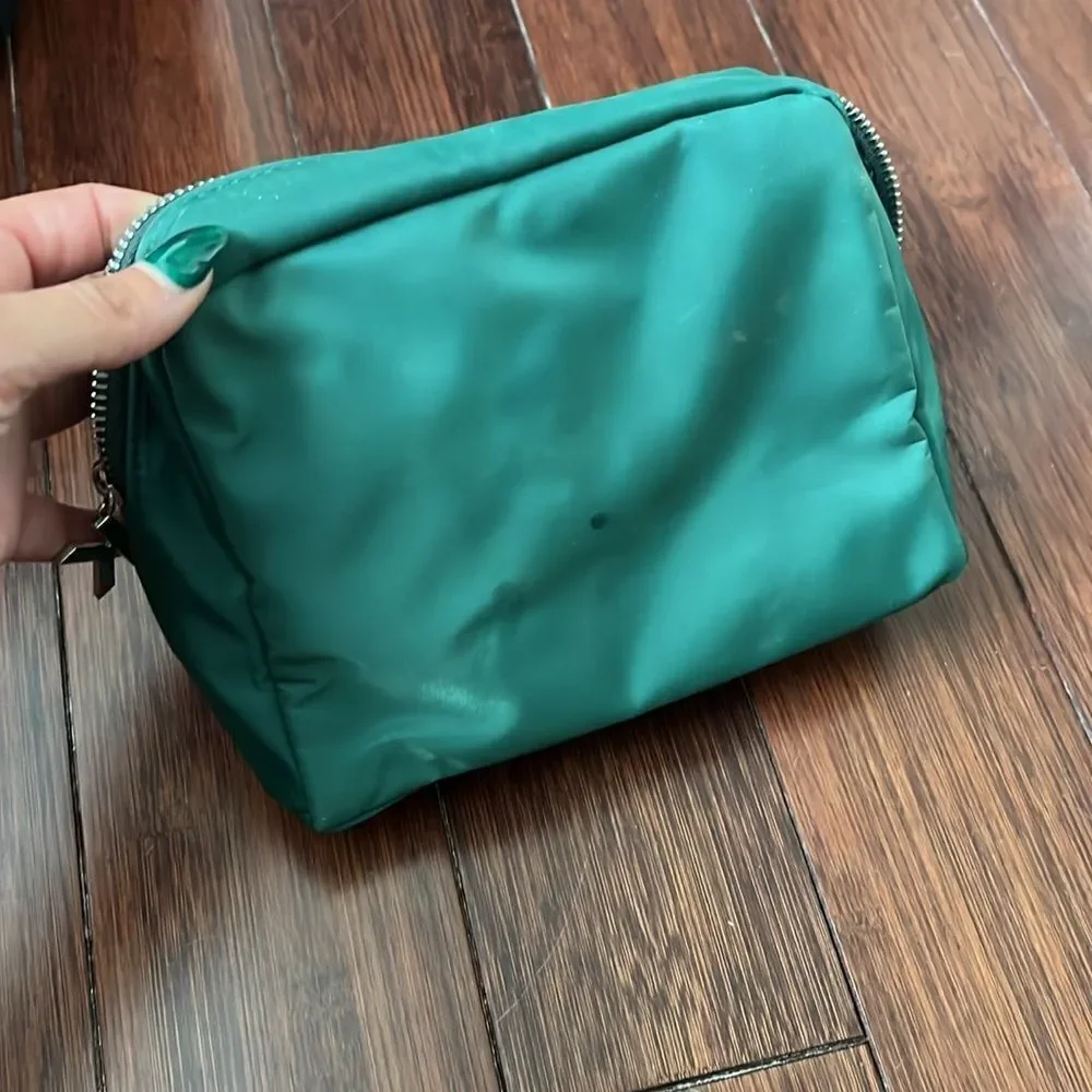 BRAND NEW - Teal Green KYLIE Makeup Bag - Zipper Cosmetic Case - Rare Find